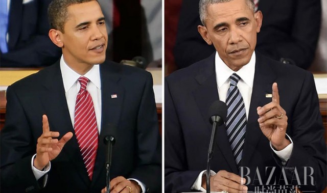 当总统其实是把杀猪刀，历任美国总统用上任前后对比照