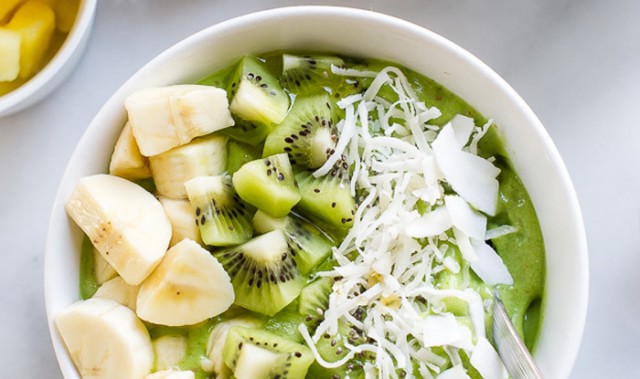 5分钟做好减肥早餐,Green Smoothie Bowl