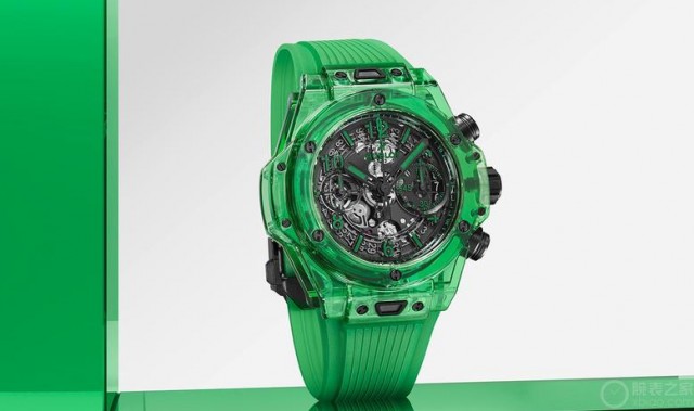 宇舶经典融合系列全绿陶瓷Richard Orlinski限量腕表。