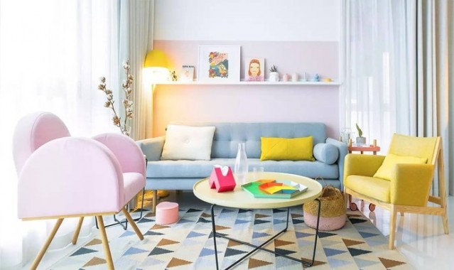 为了孩子,她放弃了北欧性冷淡风把家打造成马卡龙色的“糖果屋”, 每一样物件都美到你想顺走