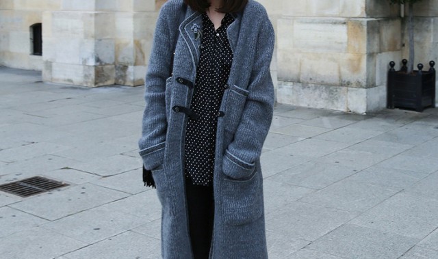 杨幂刘雯人手一件的灰色针织开衫,这个冬天你怎么能没有!