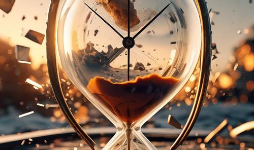 时间观念高清壁纸：领悟剎那间的蓝