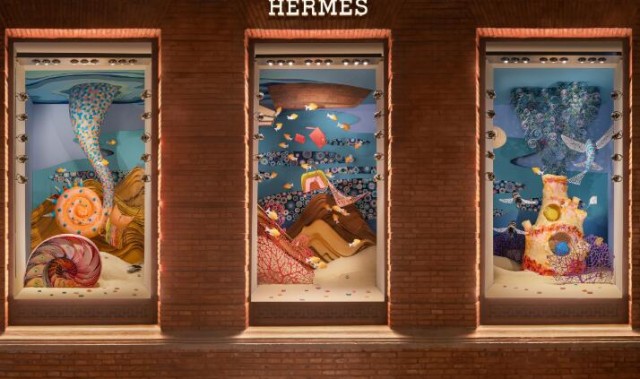 爱马仕诚邀艺术家YULIA BRODSKAYA女士为“上海爱马仕之家”打造“海洋绮镜”