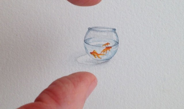 水彩居然可以这么可爱?那是你没见过微型水彩!