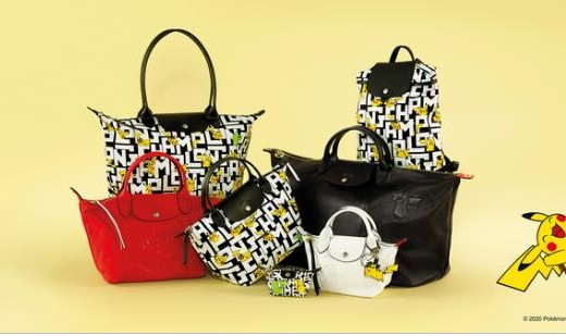 Longchamp x Pokémon 联名系列 皮卡丘与 Le Pliage  的妙趣邂逅