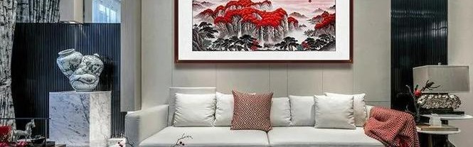 中式客厅装修效果图,中式装修客厅挂画注意事项有哪些？