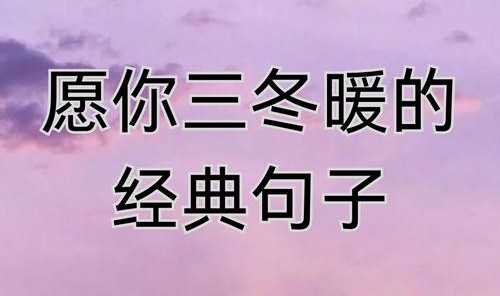 冬天的第一份温暖，其实是它给的