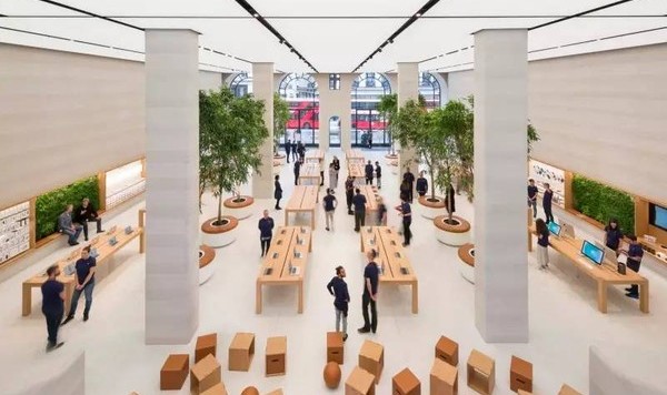 Apple在欧洲第一家零售店的“变身”