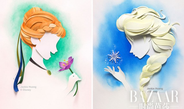 用分层的纸张，拼贴出童话世界