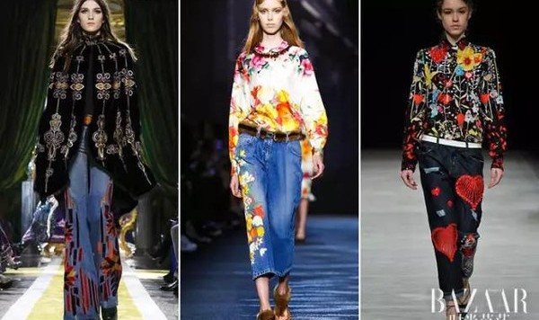 宋茜和小宋佳的牛仔裤竟然“开满了花”！