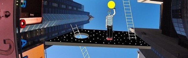 奇思妙想 | 在楼宇之间的天空画画