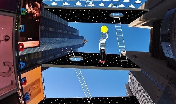 奇思妙想 | 在楼宇之间的天空画画