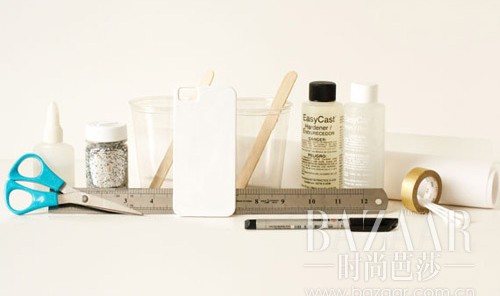 静止的时间,手工制作压花手机保护壳