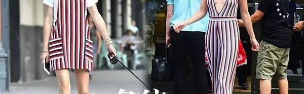 跟着杨幂一起穿这件竖条纹衬衫，真的时髦又百搭！