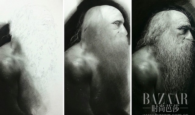 100个小时绘出的惊人画作，照片绘画傻傻分不清