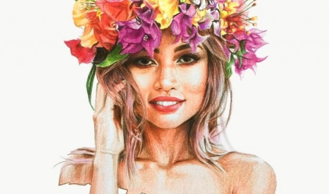 护士业余用钢笔涂鸦明星，画作比真人还性感