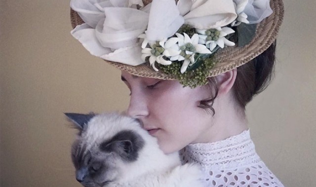 17岁女孩狂迷复古造型，最重要的是颜太美