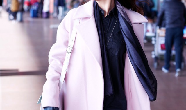 刘亦菲、高圆圆都爱的粉色外套,冬天也要做一个粉粉嫩嫩的小公举!