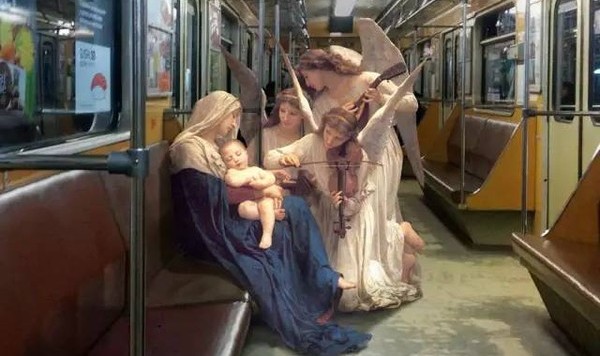 古典绘画里的人物步入现实