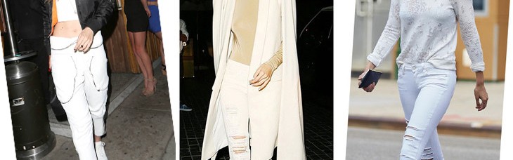 白色牛仔裤是长腿毁灭者？说它显胖那是你还不会穿！