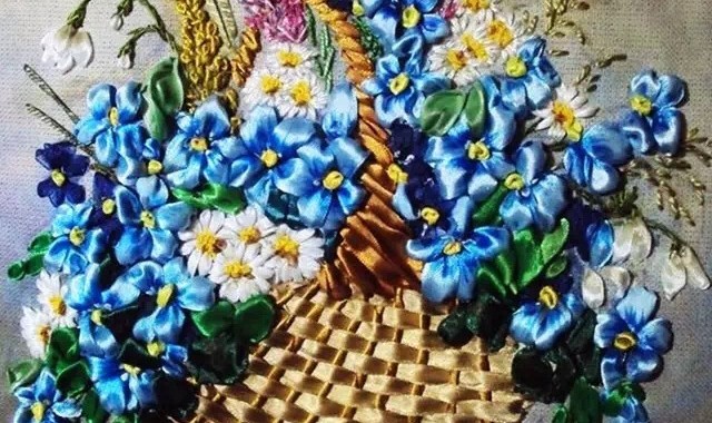 上手快,耗时短,丝带绣出百花园