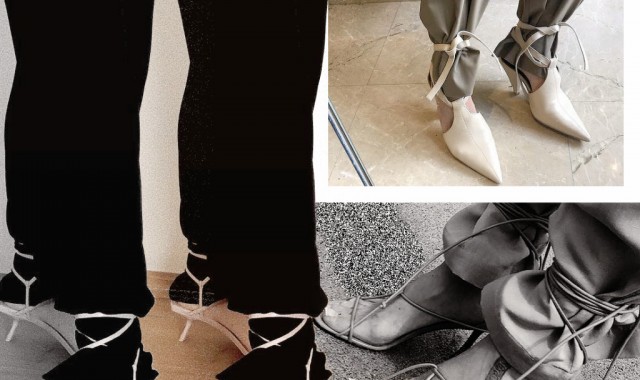 夏天的绑带凉鞋别急着扔,还可以拿来绑裤脚啊!