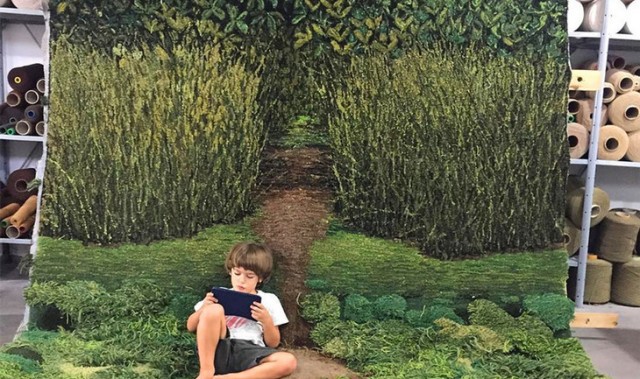 把这样的地毯铺在家里，等于铺上了柔软的草坪