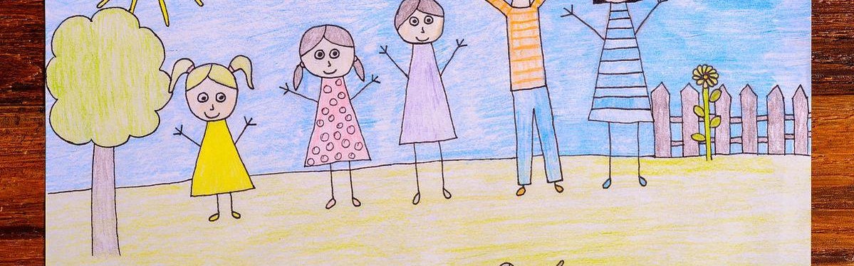 在绘画中，孩子们找到了自己的小幸福