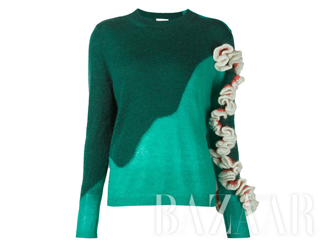 荷叶边细节毛衣 Delpozo  ,600 farfetch.com