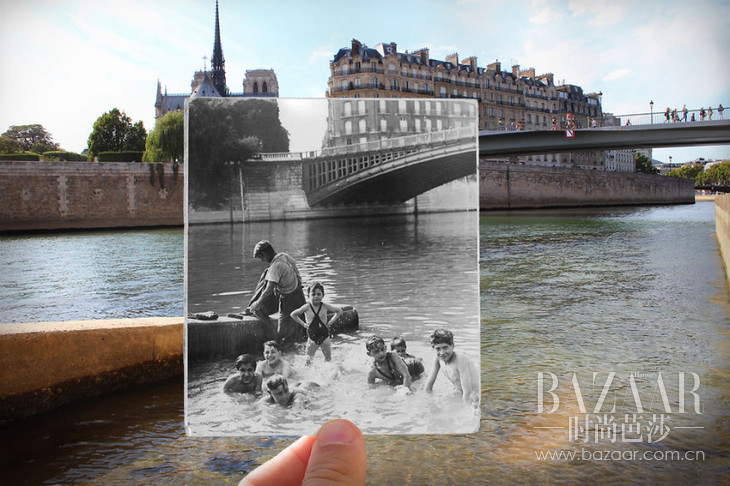 La Seine. Notre-Dame, 1930