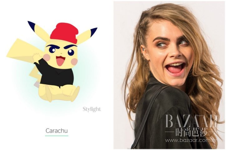 Carachu：Cara Delevingne as Pikachu
