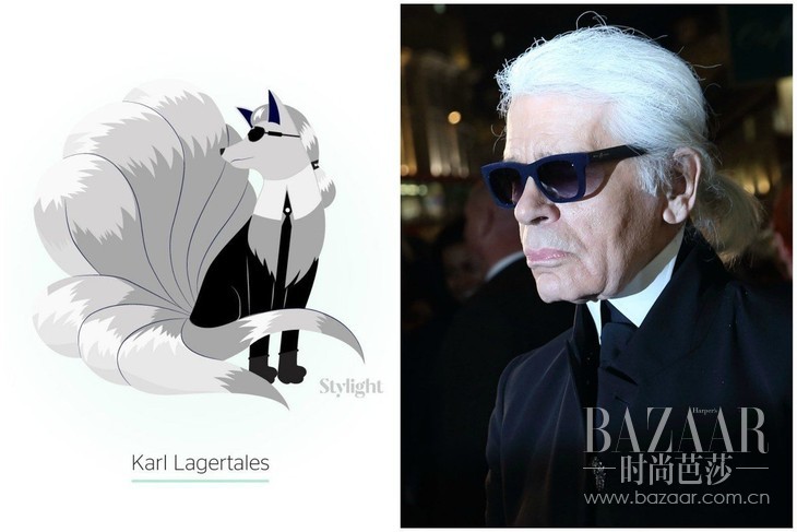 Karl Lagertales：Karl Lagerfeld as Ninetales