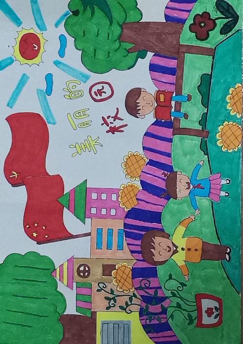 美，改变了学校的颜色