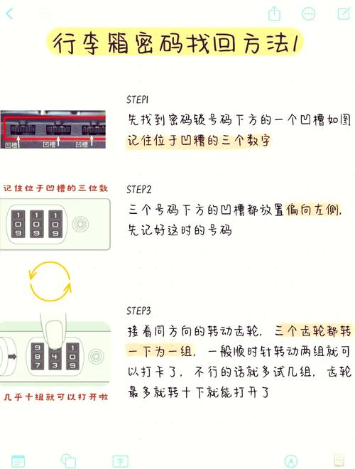 拉杆箱密码锁如何设置密码,设置行李箱密码完成后如何启用？