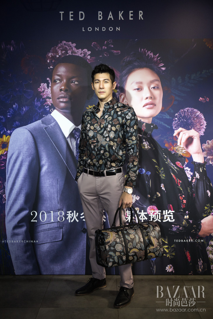 郭晋东身着Ted Baker2018秋冬新品系列